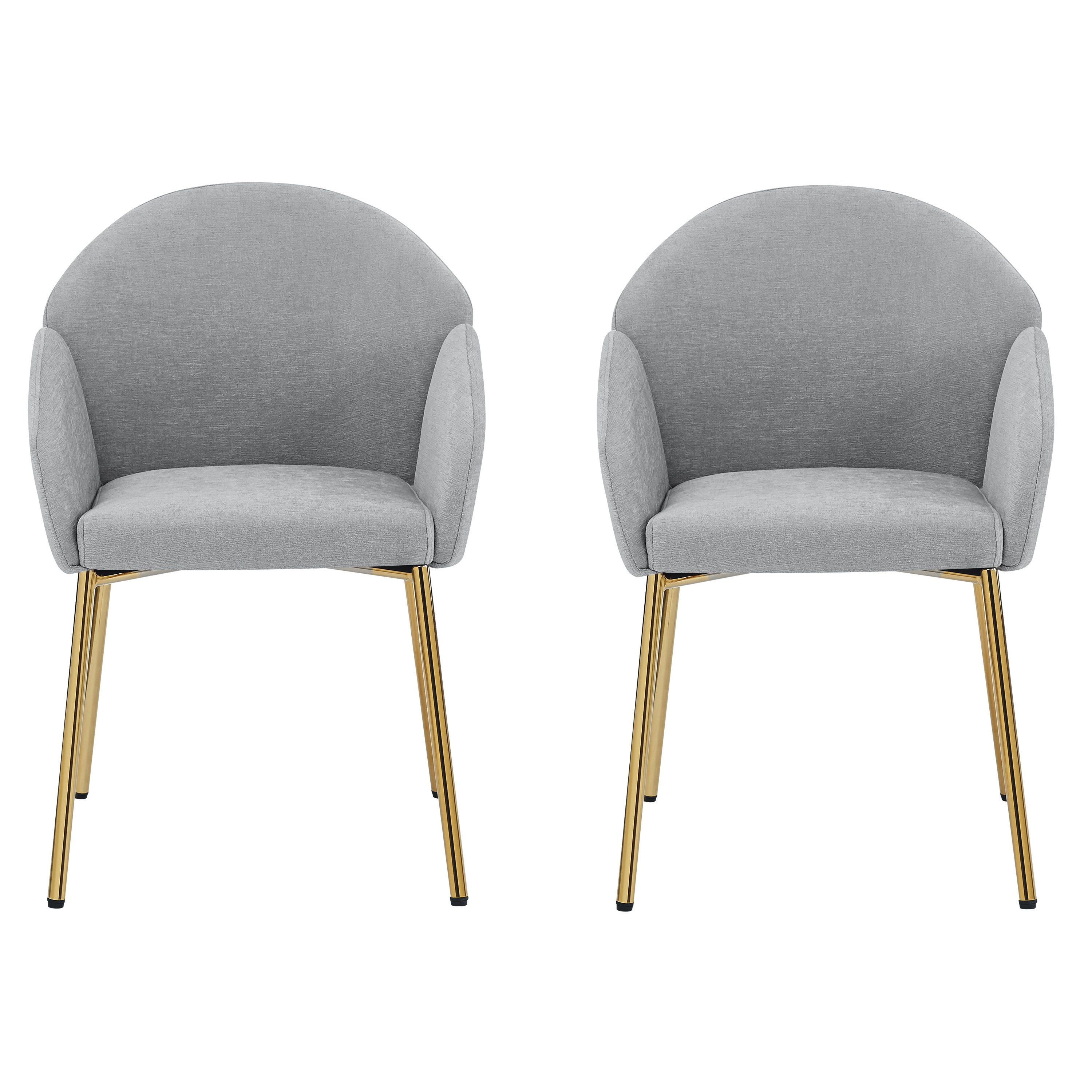 Modern Dining Chairs Set of 2 - Sturdy Wooden Kitchen Chairs with Padded Seats - Comfortable Home Dining Room Furniture for Kitchen, Breakfast Nook, and Small Spaces