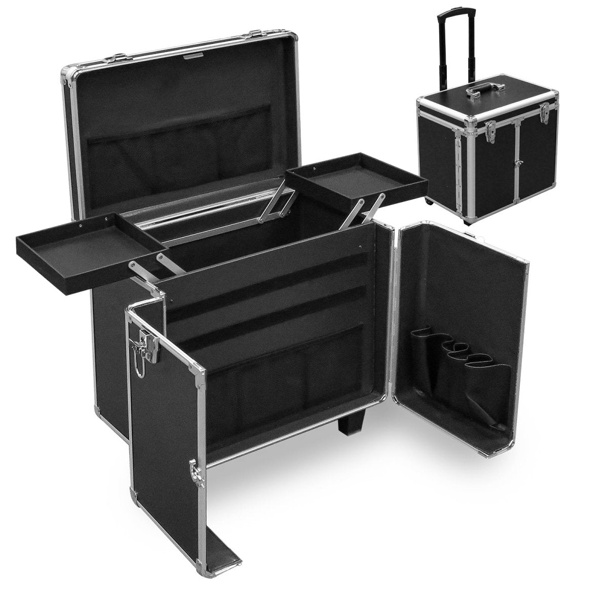 Professional Barber Case MC 183 - Durable Stylist Tool Organizer for Hairdressing, Salon & Travel Use - Perfect for Barbers, Hairstylists & Cosmetologists