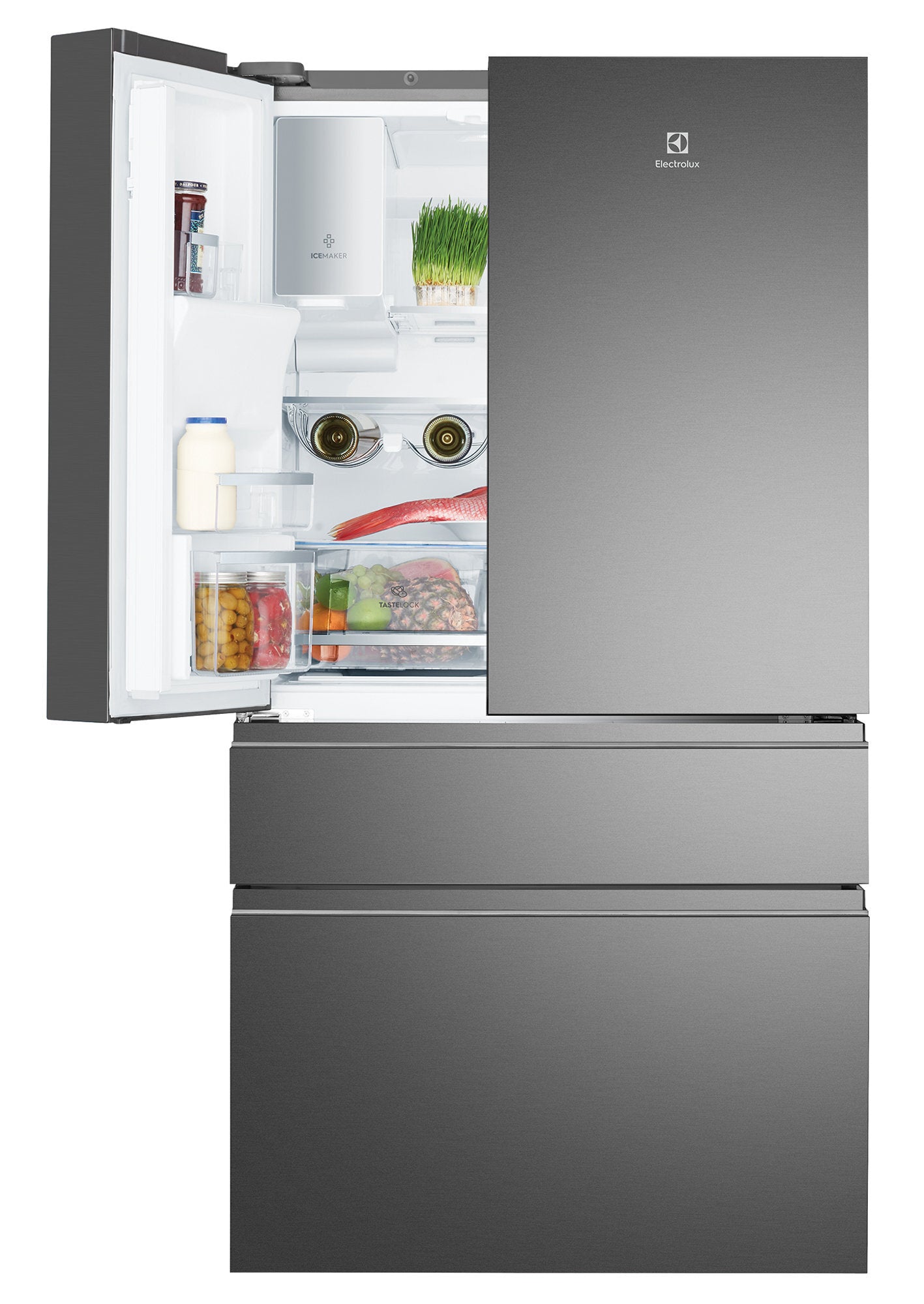 Electrolux 609L French Door Refrigerator EHE6899BA - Energy Efficient Stainless Steel Fridge for Modern Kitchens & Large Families