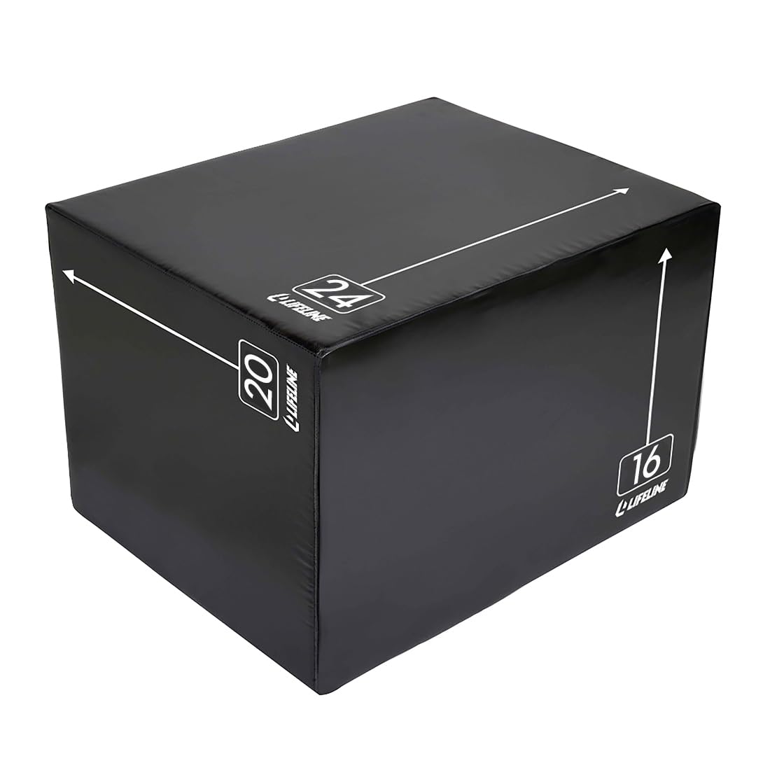 Lifeline Fitness 3-in-1 Foam Plyo Box - Adjustable Home Gym Equipment for CrossFit, HIIT & Jump Training - Durable Exercise Box for Plyometrics, Strength Training & Cardio Workouts - Perfect for Home Gym, Garage Workouts & Fitness Studios