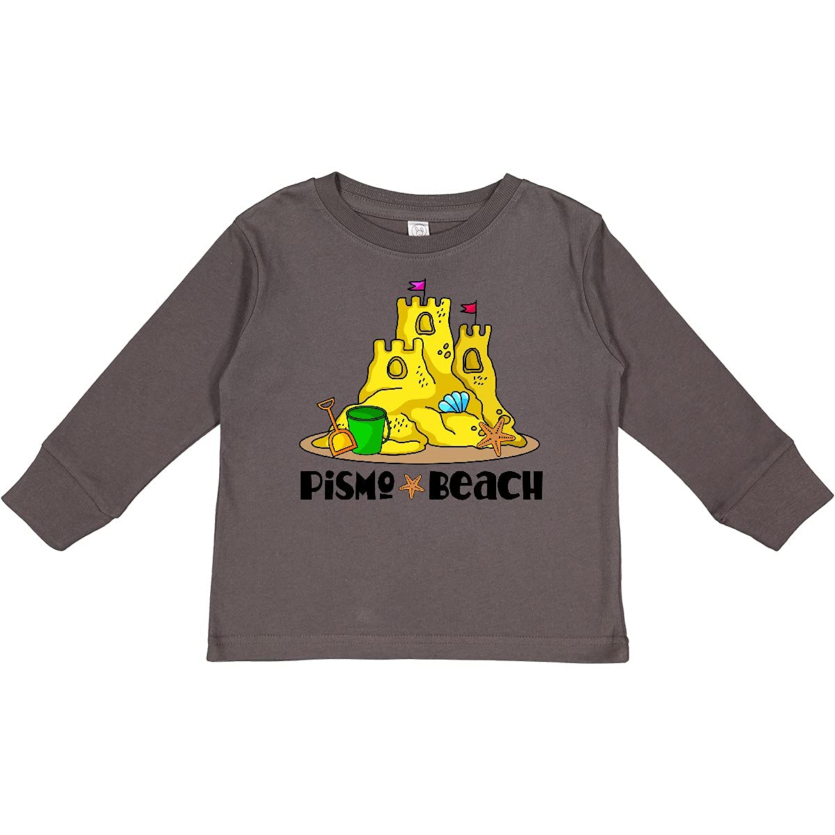 Inktastic Pismo Beach California Vacation Toddler Long Sleeve T-Shirt - Soft Cotton Kids Tee for Boys & Girls - Beach Trip Souvenir & Family Travel Outfit