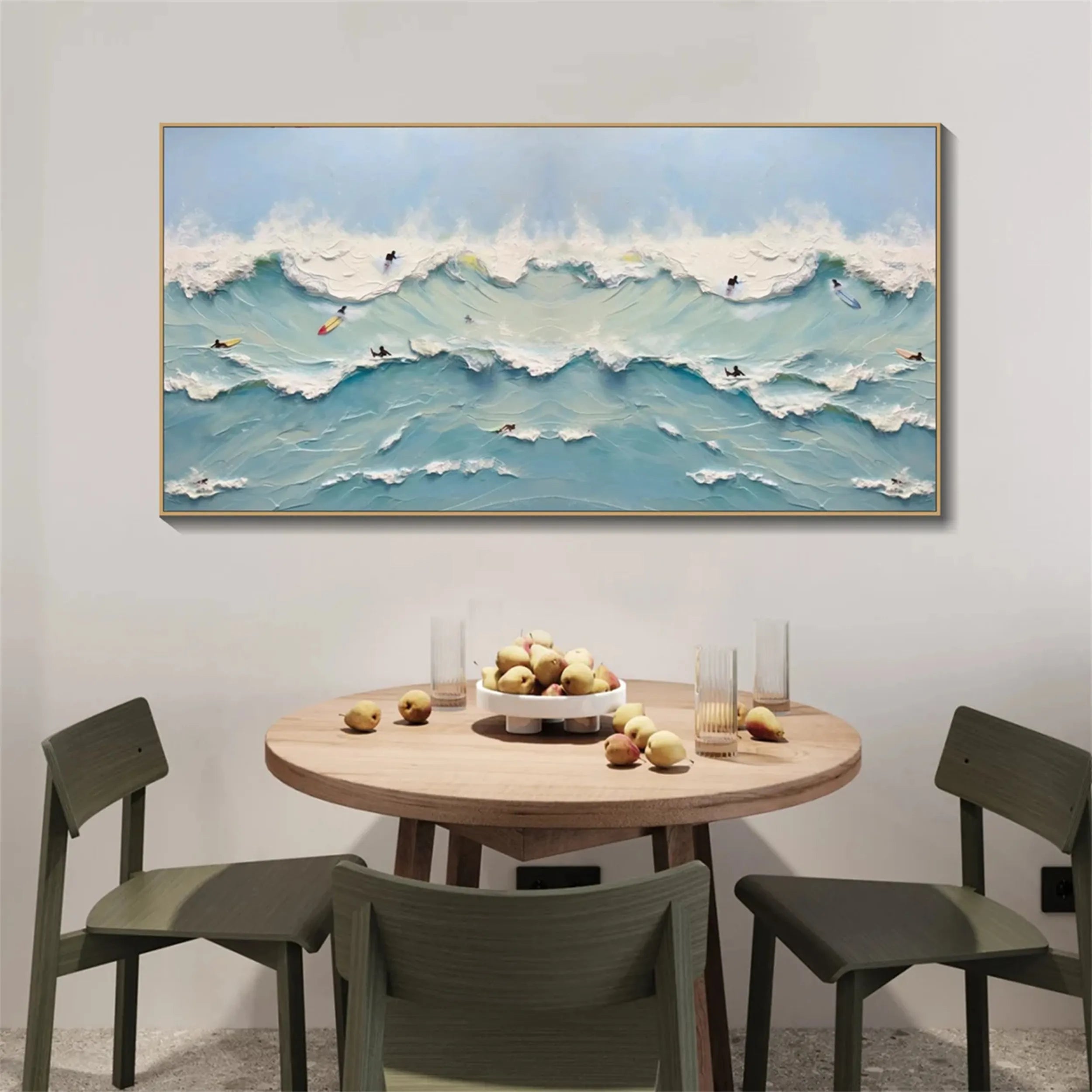 Ocean and Sky Painting #OS121 - Stunning Coastal Wall Art for Living Room, Bedroom & Office Decor