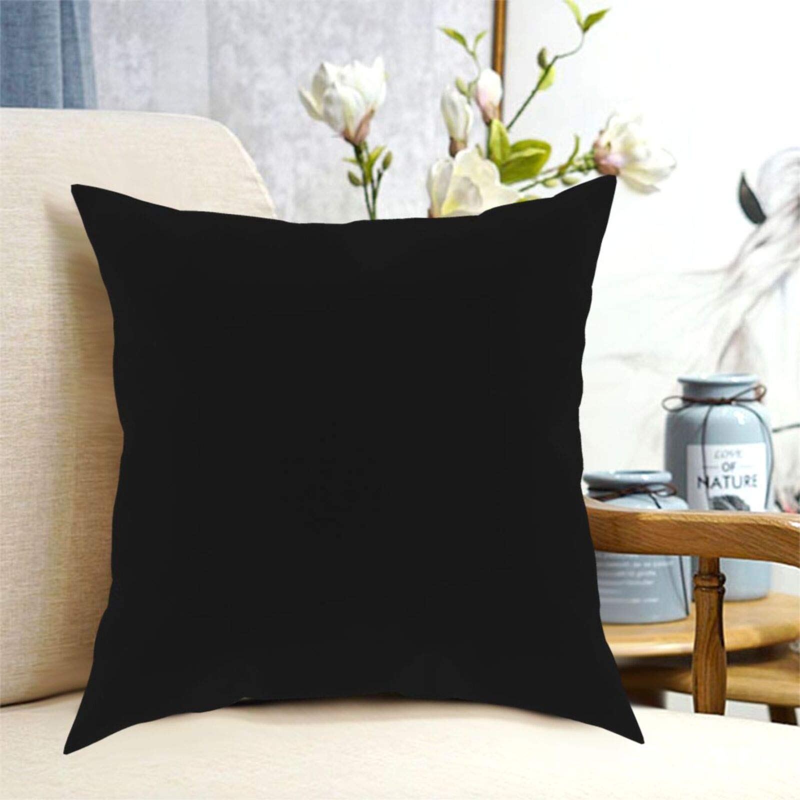 Modern Black and White Geometric Lines Pillow Covers 18x18 Inch - Stylish Sofa Throw Pillow Cases for Couch, Bed, Car & Outdoor Decor - Perfect for Living Room, Patio, and Home Interior Design