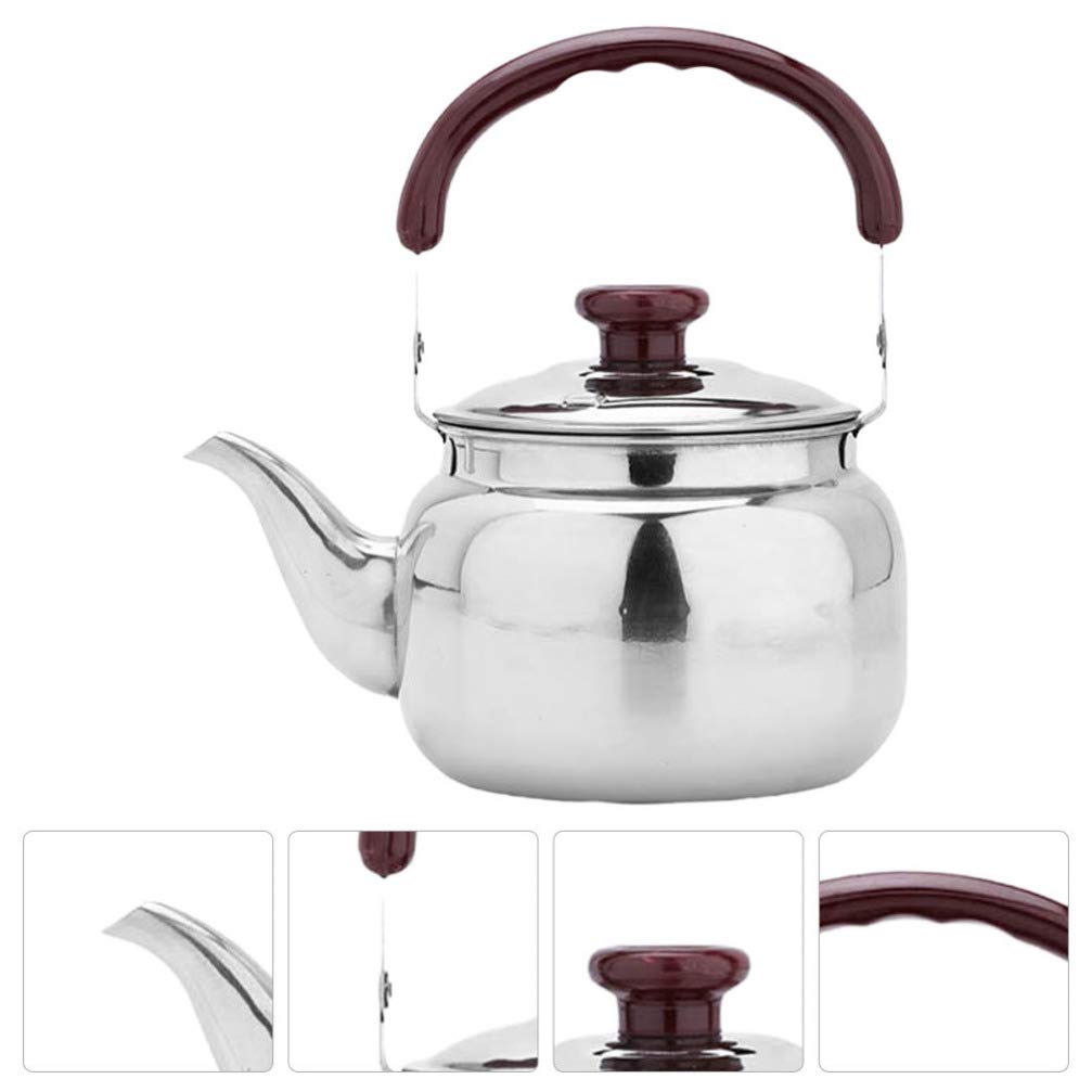 Wakauto Stainless Steel Whistling Stovetop Teapot - Loose Leaf Tea Maker, Food Grade Safe for Boiling Water & Brewing Tea - Perfect for Gas Stove, Camping & Classic Tea Ceremonies