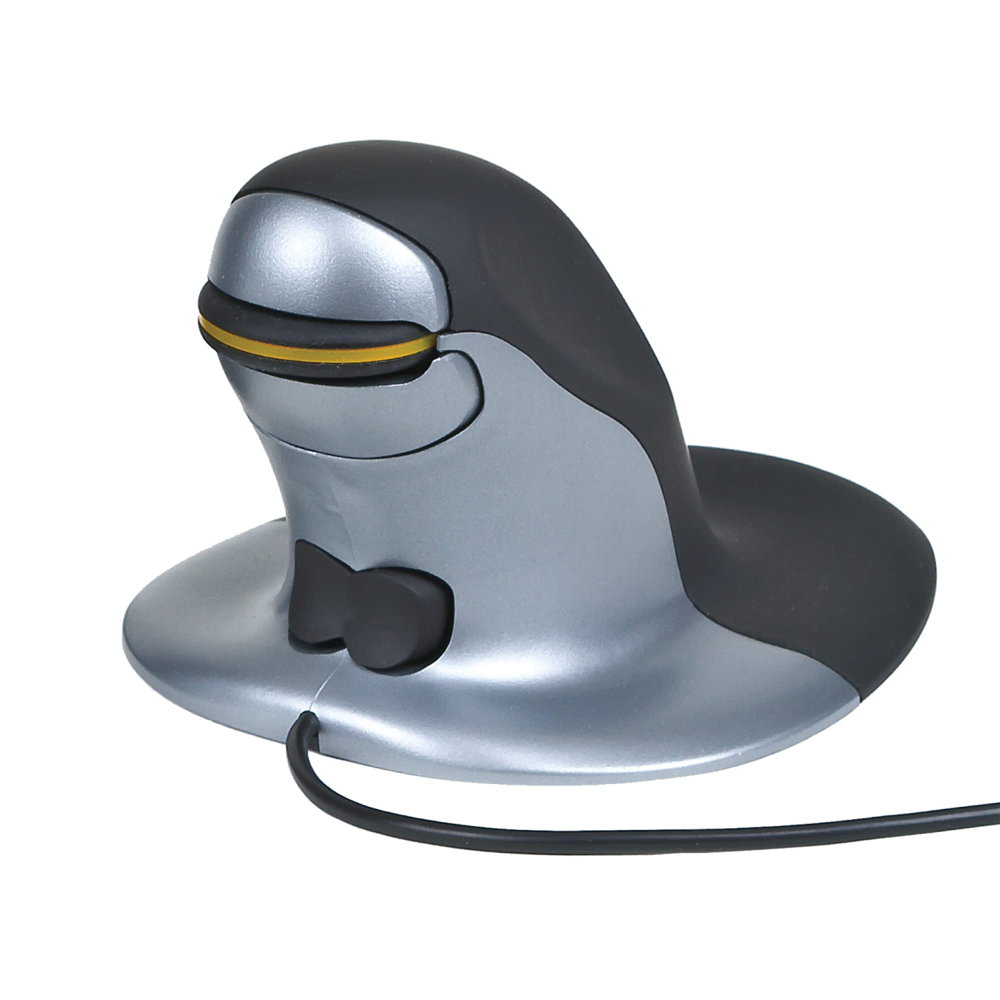 Posturite Wired Penguin Mouse - Ergonomic Large Computer Mouse for Comfort & Pain Relief (9820101) - Perfect for Office Work, Gaming & Long Computer Sessions