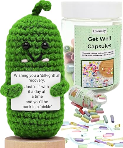 Crochet Pickle Capsule Bottle