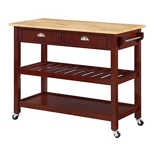 Mahogany/Butcher Block