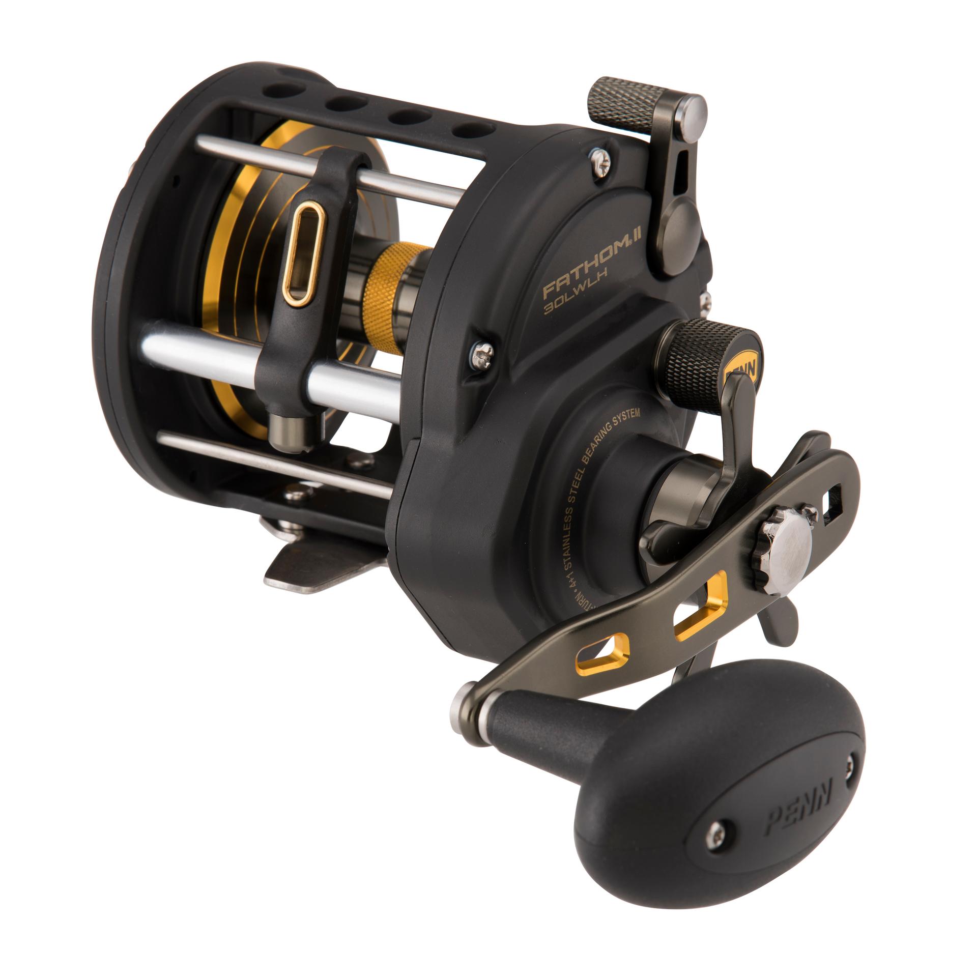 PENN Fathom™ II Level Wind Conventional Fishing Reel - Saltwater & Freshwater Trolling Reel for Offshore & Inshore Fishing