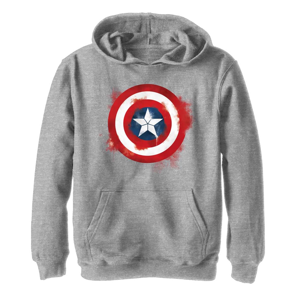 Marvel Captain America Kids' Hoodie with Spray Logo - Superhero Costume & Casual Wear for Boys & Girls | Perfect for Halloween, Cosplay & Everyday Play