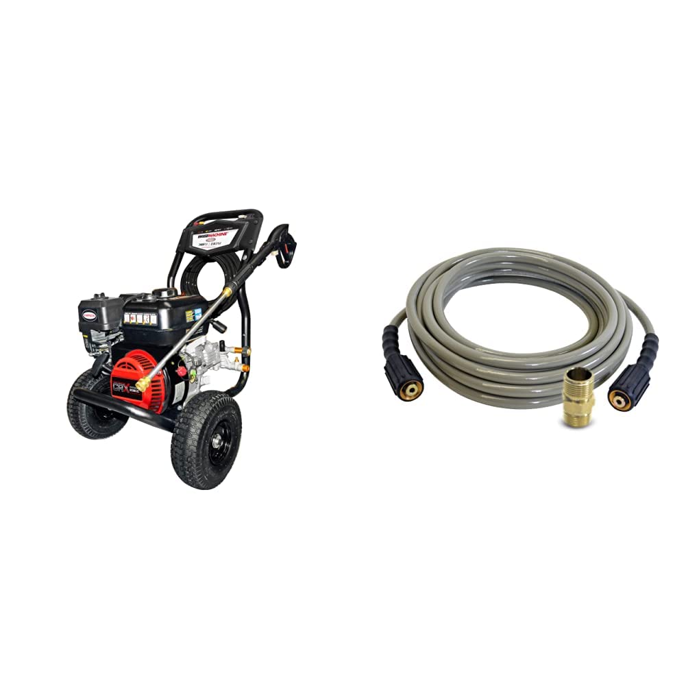 SIMPSON 3400 PSI Gas Pressure Washer with 50ft Hose - for Home & Car Cleaning