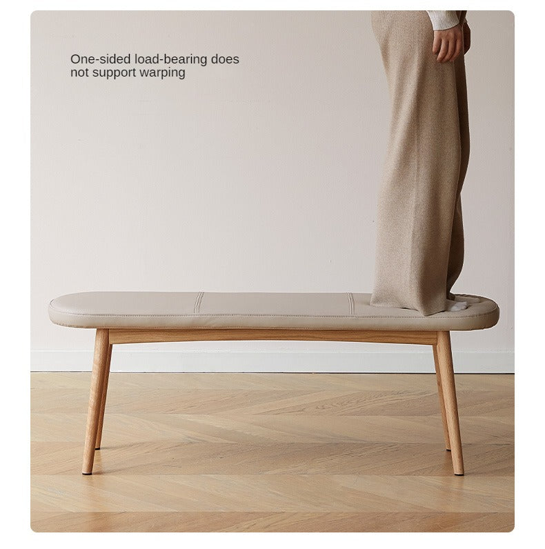 Solid Oak Wood Long Bench for Dining Room, Entryway, or Garden – Durable & Stylish Seating Solution