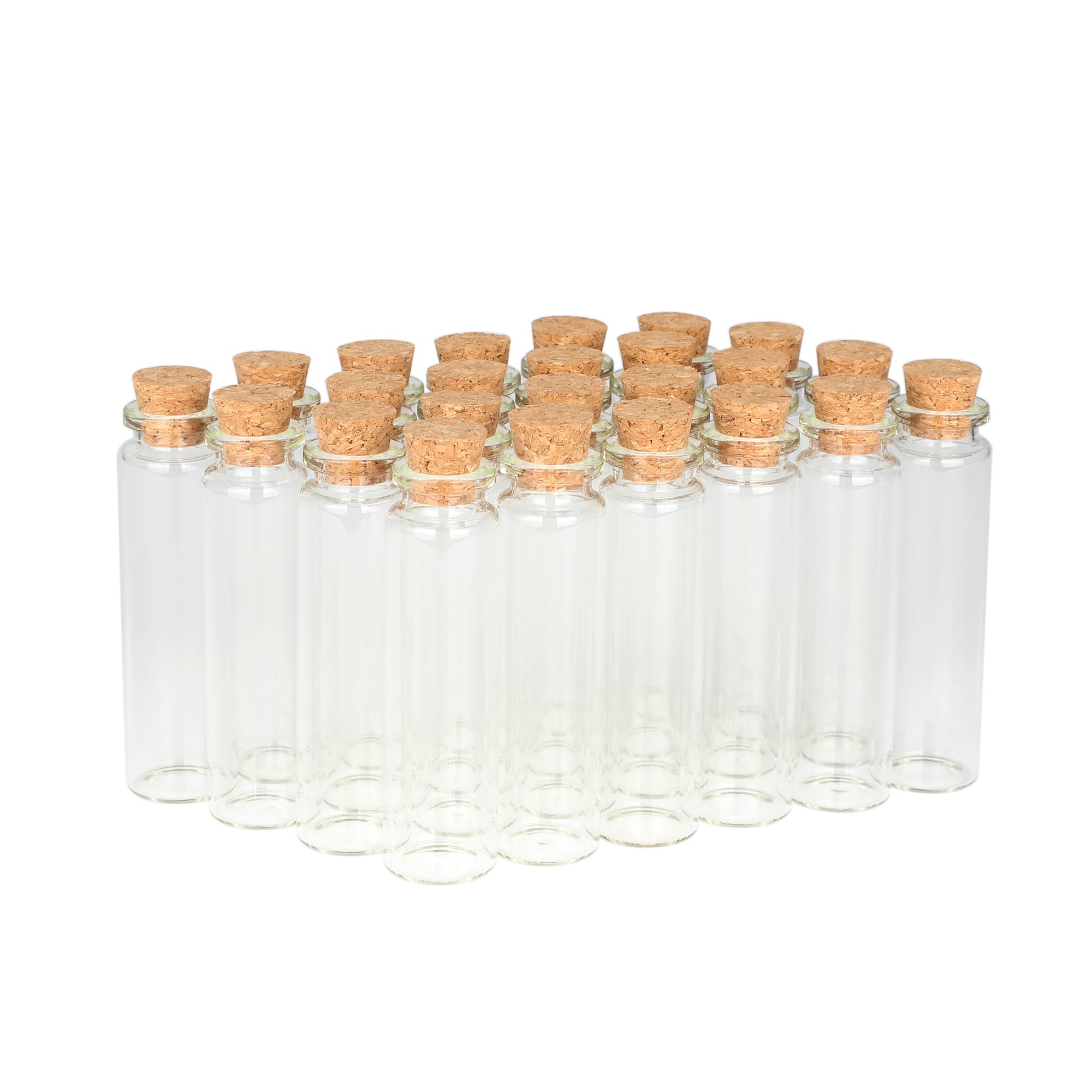 Magic Season Decorative Glass Bottles - 24 Pack Mini Glass Vials (0.68 fl oz) for DIY Crafts, Wedding Favors, Essential Oils & Home Decor - Perfect for Holiday Gifts, Party Decorations and Bathroom Organization