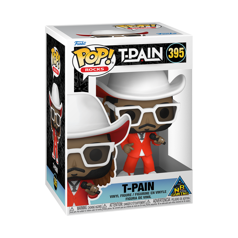 T-PAIN Funko Pop! Vinyl Figure #395 with Protector Case - Perfect for Collectors, Gifts, and Music Fans Display