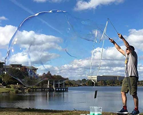 Zeekio King Bubble - World's Best Giant Bubble Wand Kit for Kids & Outdoor Play - Create Huge Bubbles for Backyard Fun, Parties & Summer Activities