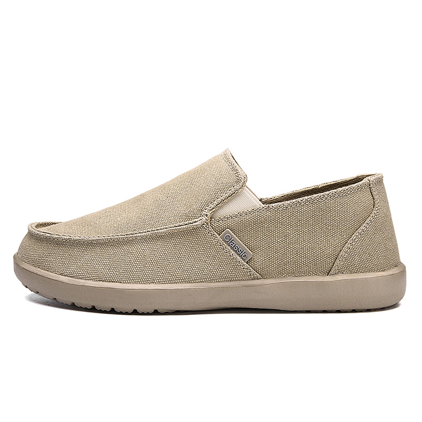 Freeior Men's Slip On Canvas Loafers - Comfortable Casual Walking Shoes for Men - Perfect for Work, Travel & Everyday Wear