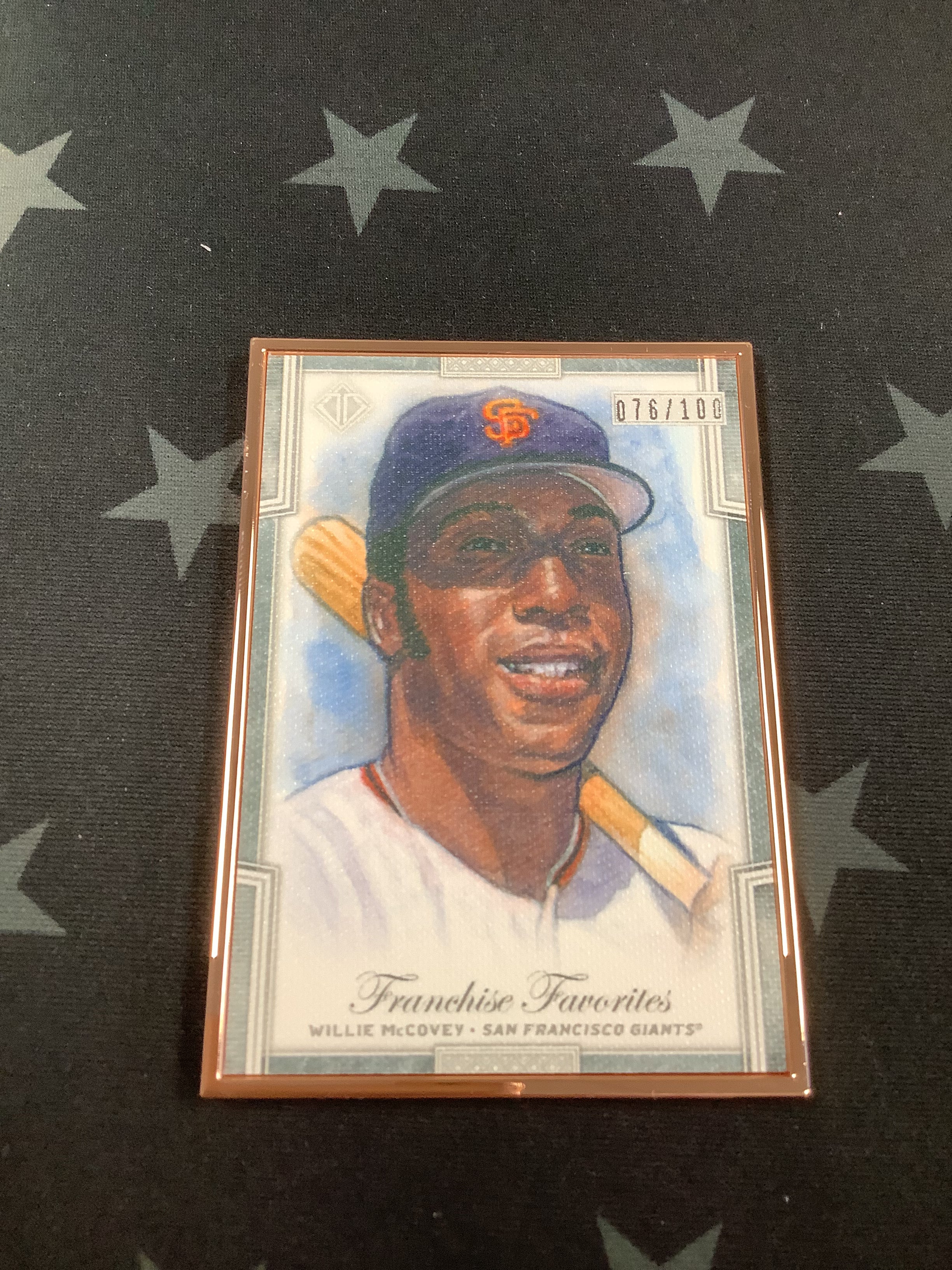 2019 Willie McCovey Franchise Favorites Transcendent Collection Baseball Card #FFR WM /100 - Rare Collectible for MLB Fans & Sports Memorabilia Enthusiasts