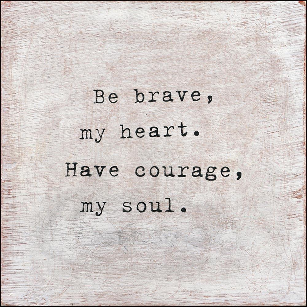 Be Brave Inspirational Wall Art Print - Motivational Quote Poster for Home, Office & Classroom Decor - Perfect for Bedroom, Living Room & Gifts
