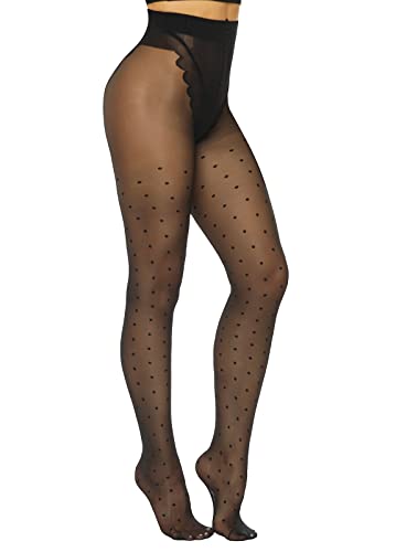 Black Tights - Polka Dots