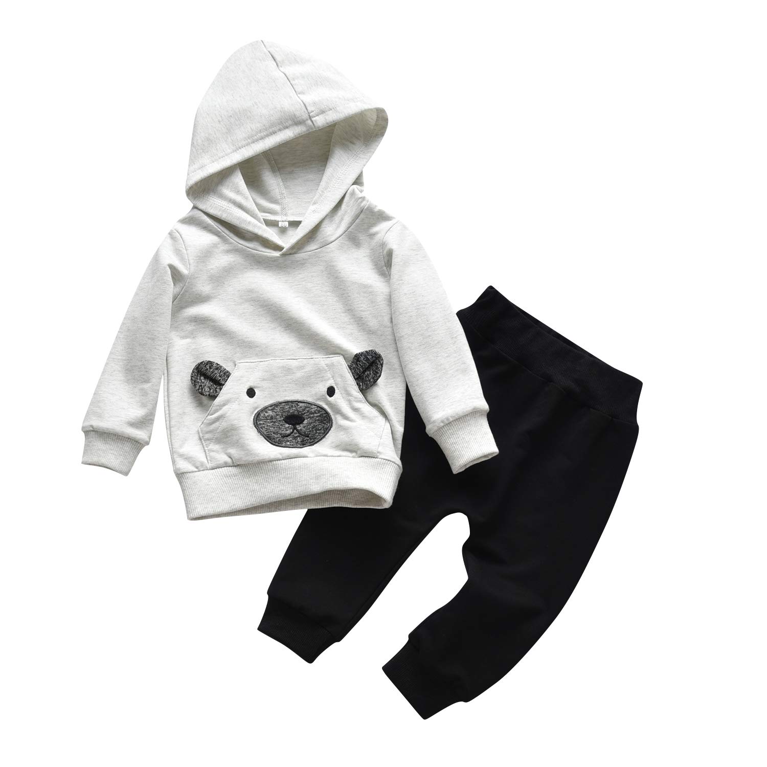 Adorable Animal Print Baby Boy Clothes Set - Soft Long Sleeve Hoodie & Pants Outfit for Toddlers & Infants | Perfect for Playdates, Family Photos & Everyday Comfort