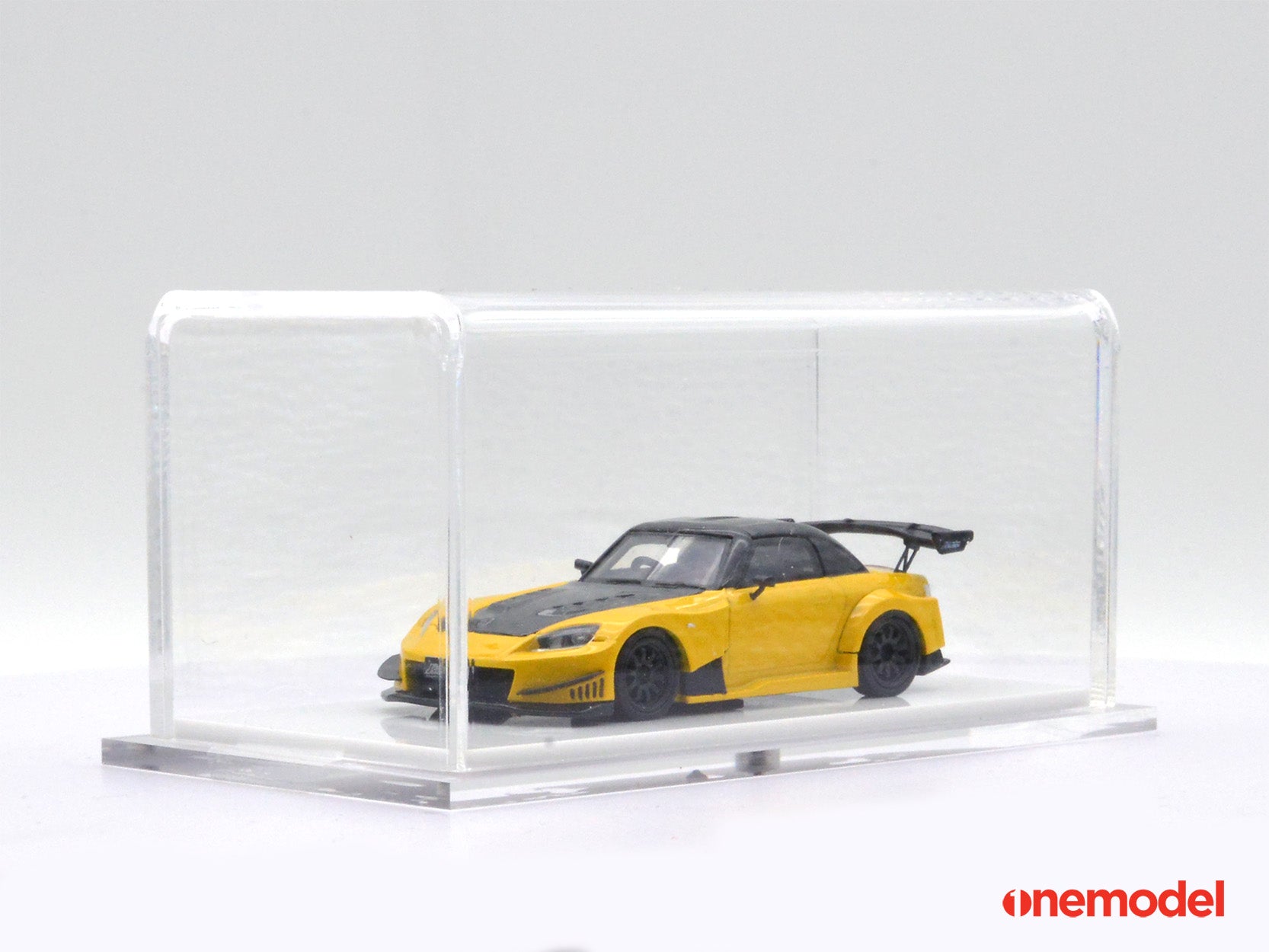 1:64 Scale Honda S2000 J's Racing Diecast Model Car - Yellow Collectible Toy for Display & Racing Enthusiasts | Perfect for Car Collections, Desk Decor, and RC Racing Scenes