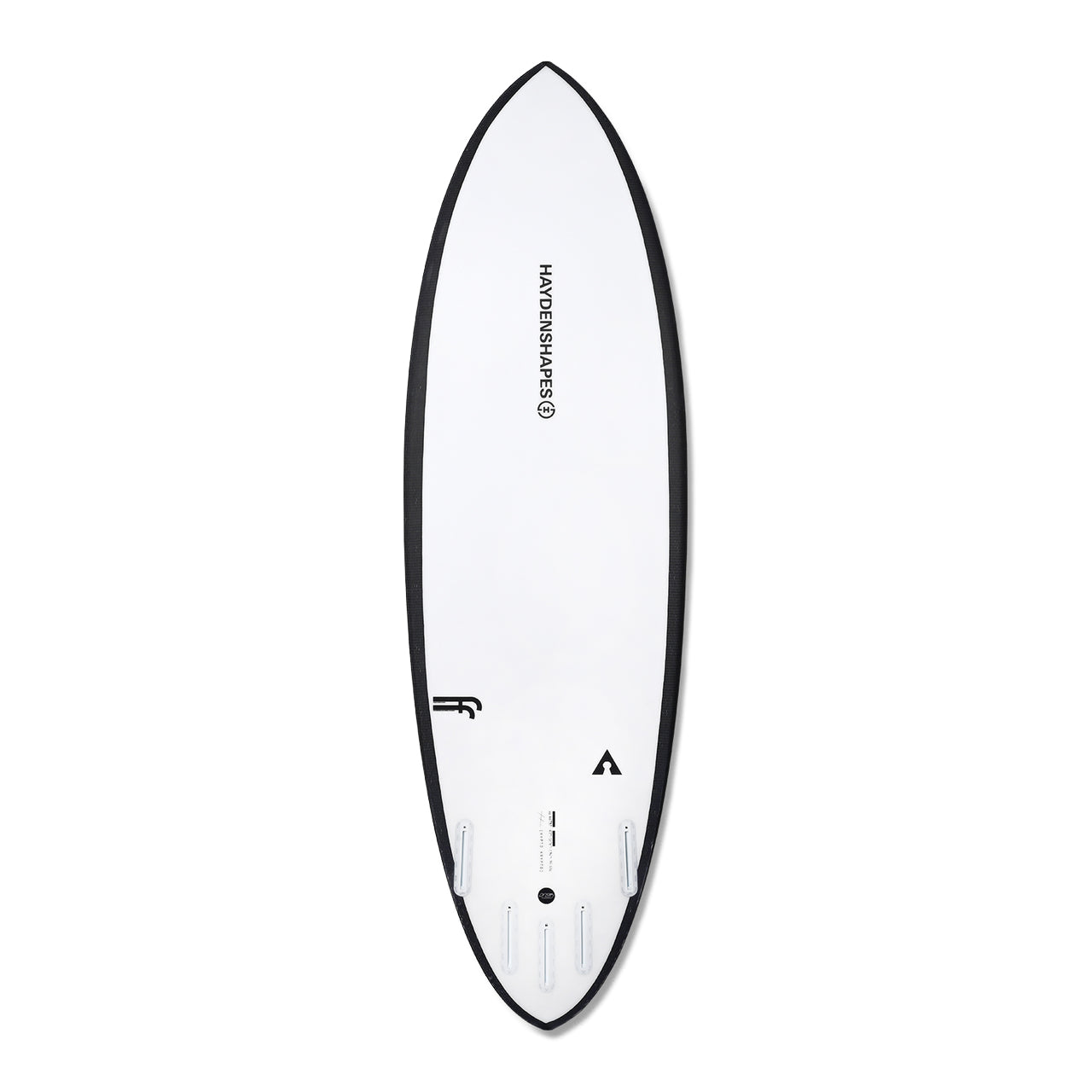 Haydenshapes Hypto Krypto 5'11 Surfboard - FUTUREFLEX Technology with 5 Futures Fin Boxes (Clear) - Perfect for Small to Medium Waves and Performance Surfing
