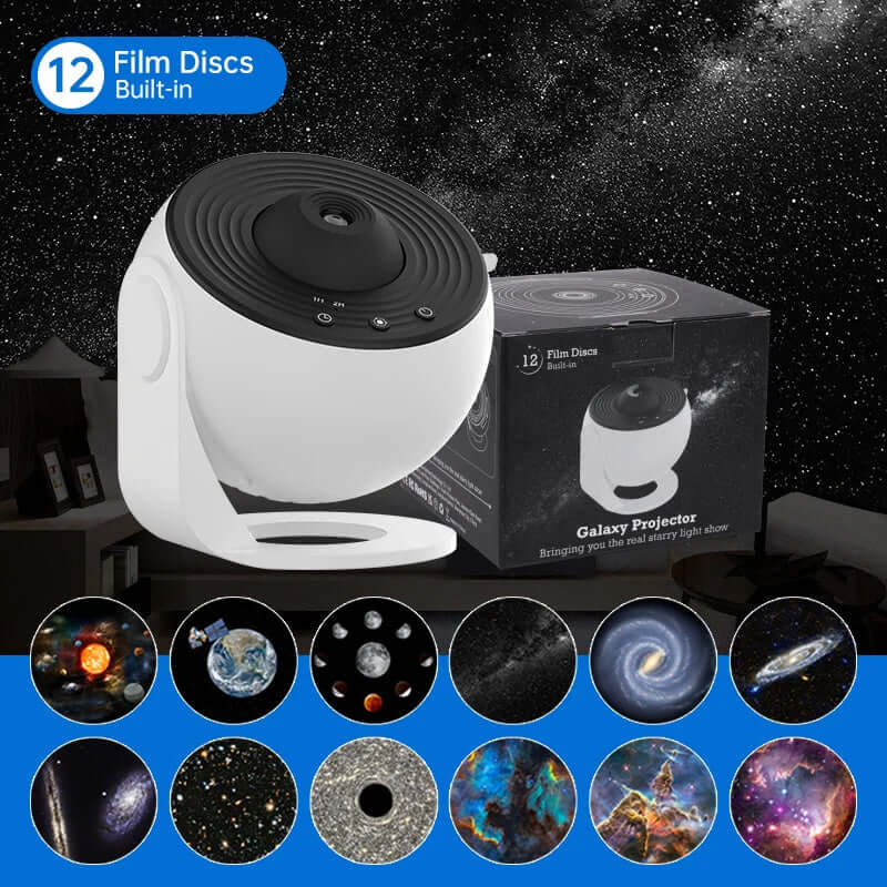 Galaxy Projector Night Light - Starry Sky LED Lamp for Kids & Adults - Perfect for Bedroom, Nursery, Party & Relaxation