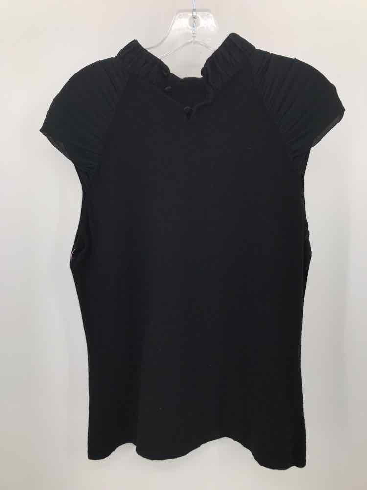 Pre-Owned Anne Klein Black Blouse Size XL - Elegant & Comfortable for Work, Parties & Casual Wear