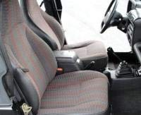 Durafit Custom Seat Covers for 1997-2002 Jeep Wrangler - Front & Rear Taupe Leatherette Waterproof Protectors | Perfect for Off-Road Adventures & Daily Commutes