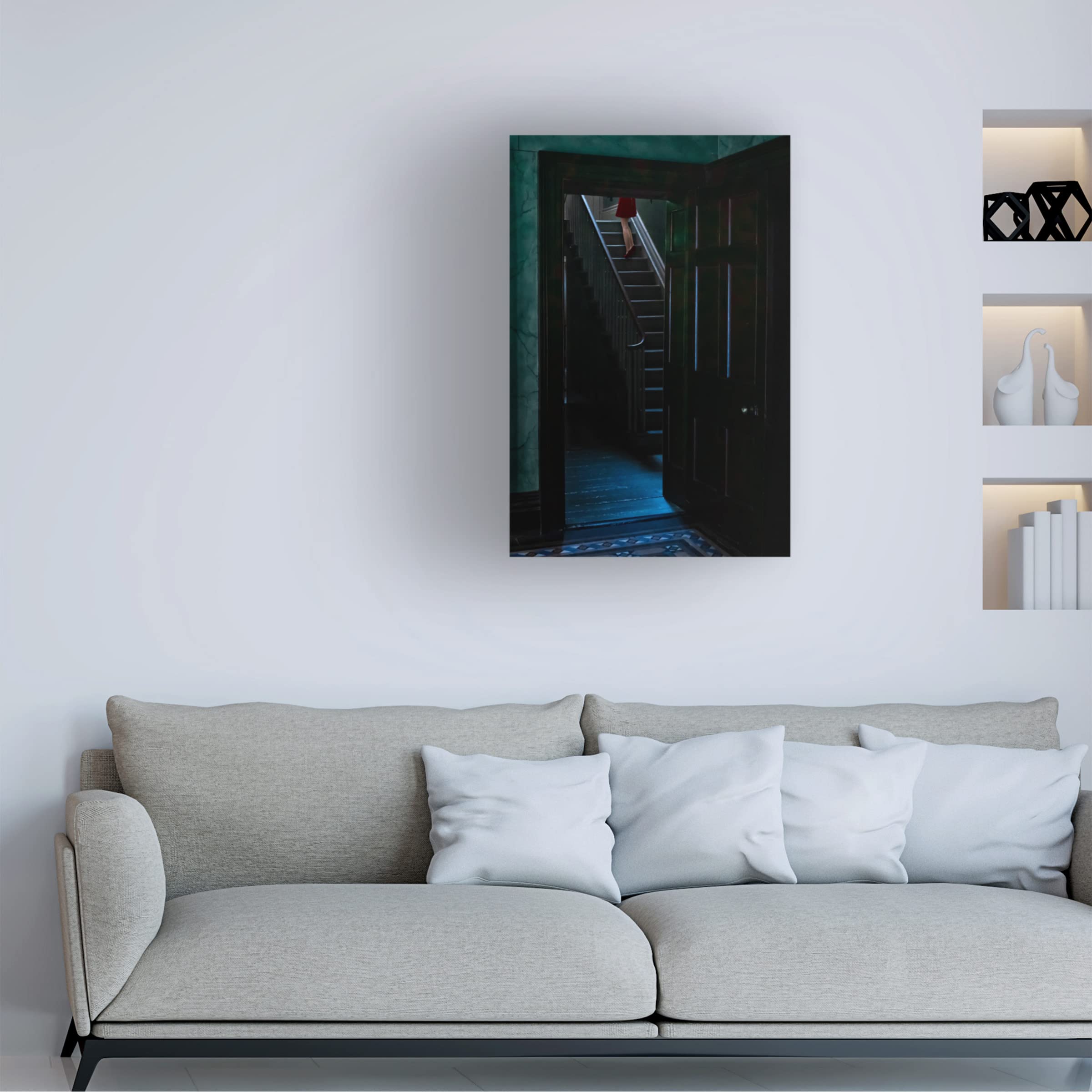 Trademark Fine Art 'At The Top' Canvas Wall Art by Richard Adams - Modern Home Decor for Living Room, Bedroom & Office