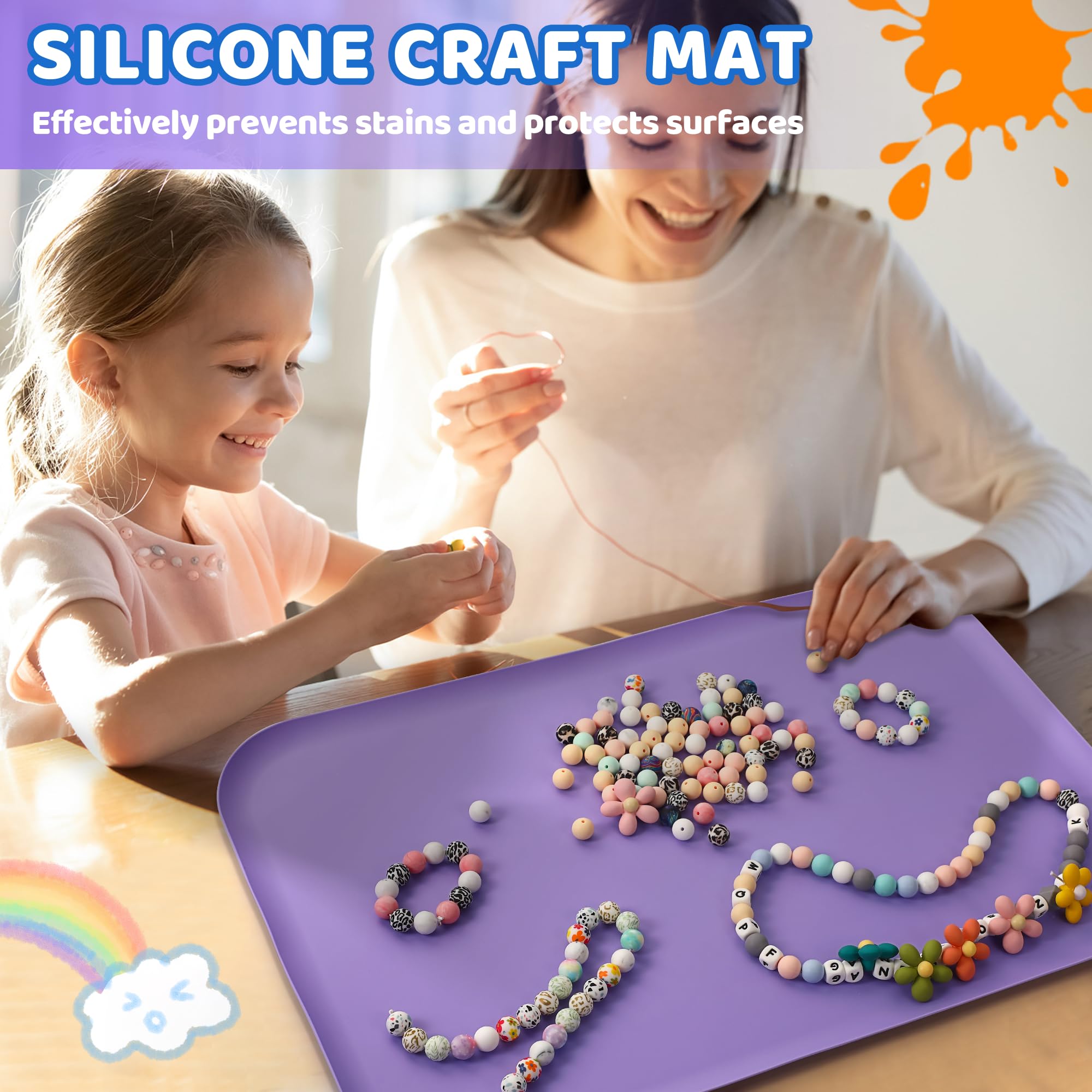 Non-Toxic Silicone Art Mats for Kids - 24