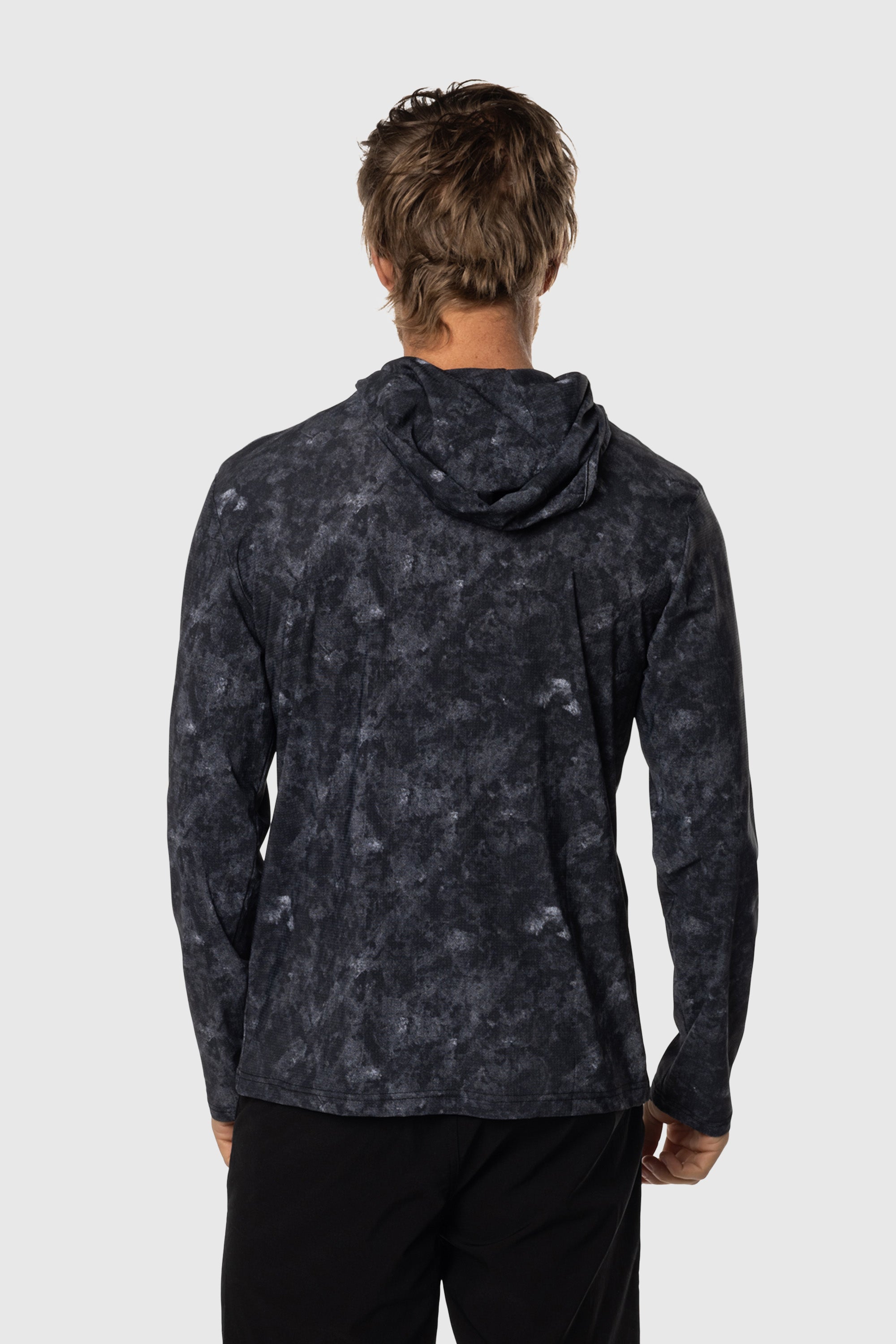 UV Protection Marble Print Fishing Shirt - Quick Dry, Breathable & UPF 50+ for Outdoor Activities, Fishing & Hiking