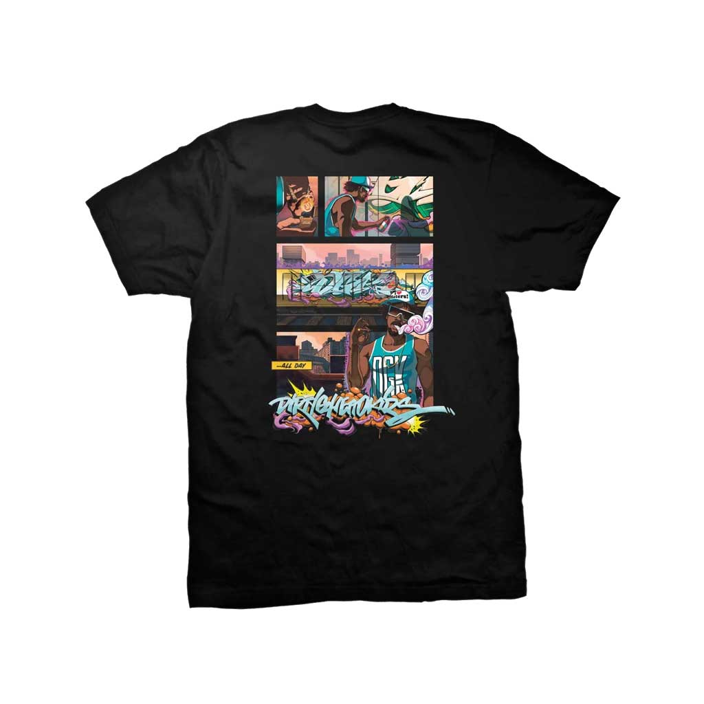 DGK Wildside Graphic T-Shirt for Men - Black Cotton Streetwear Tee - Perfect for Skateboarding, Street Fashion & Casual Wear