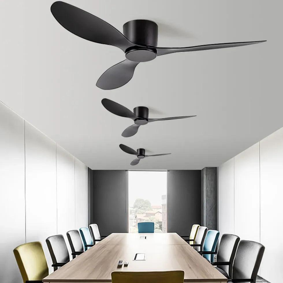 3-Blade White Modern Ceiling Fan with Light - Perfect for Kitchen, Dining Room and Living Room Air Circulation & Stylish Lighting