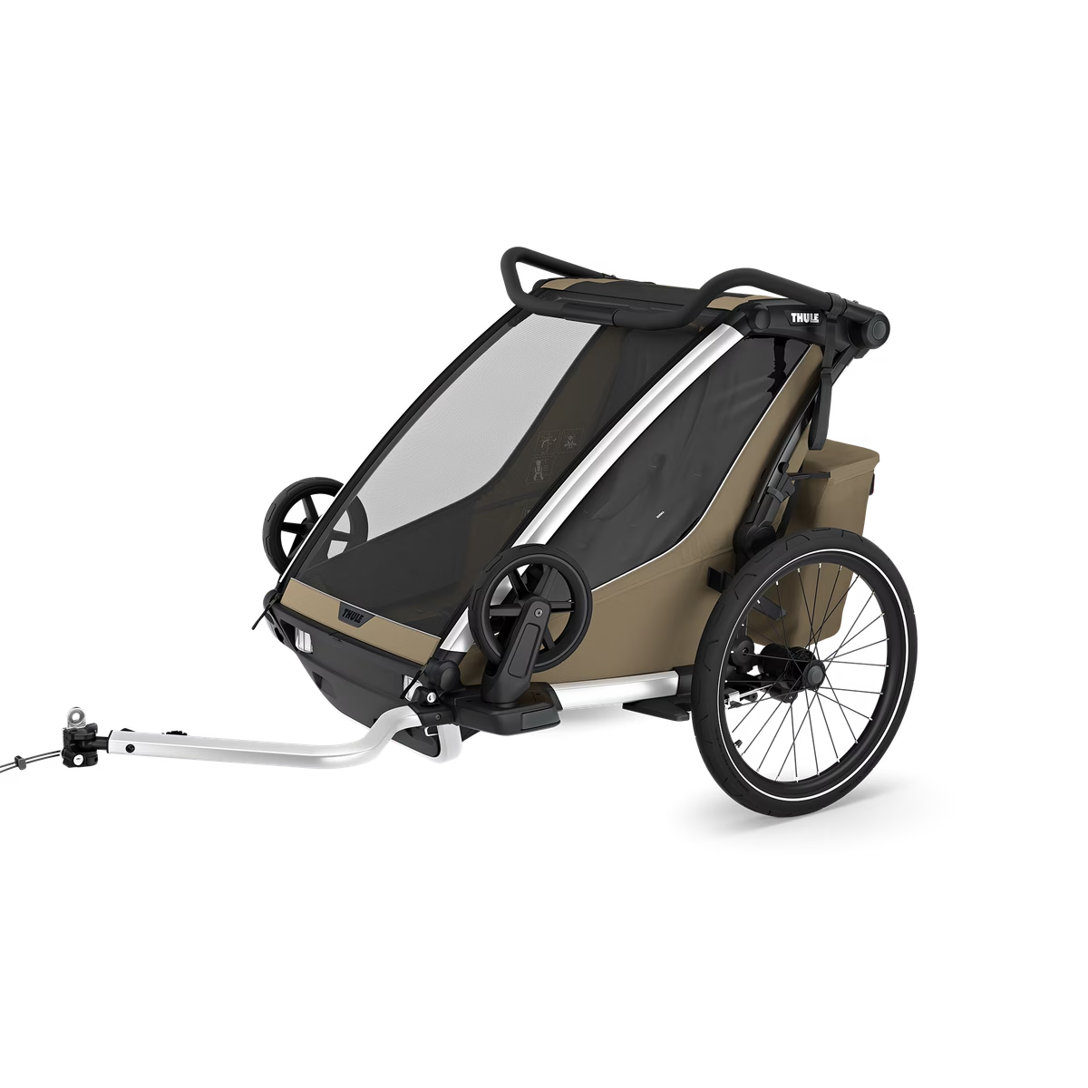 Chariot Cross 2 Double Stroller - Lightweight Compact Foldable Baby Stroller for Twins | Perfect for Travel, Shopping & Outdoor Adventures