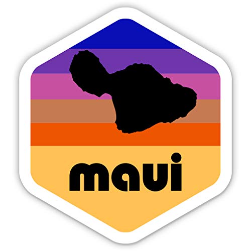 Squiddy Maui Vinyl Sticker Decal - Waterproof & Durable for Phone, Laptop, Water Bottle (2.5 Inches) - Perfect for Personalizing Devices, Tumblers & Notebooks