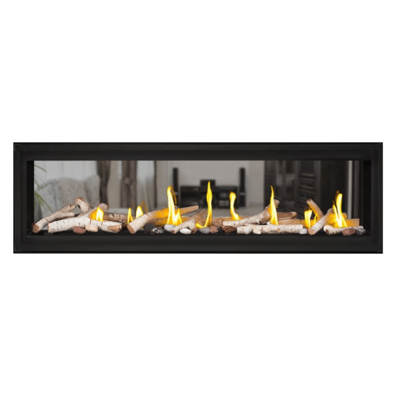 Napoleon Luxuria 74 See-Through Linear Direct Vent Gas Fireplace - LVX74N2X | Modern Home Heating & Stylish Fireplace for Living Rooms & Patios