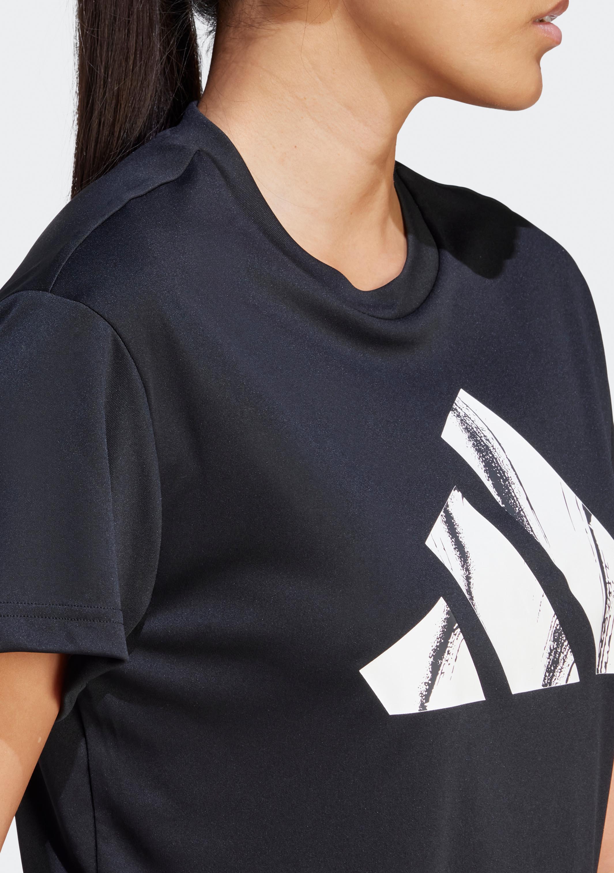 Adidas Women's Run It Brand Love T-Shirt - Comfortable Running & Workout Tee for Gym, Jogging, and Casual Wear