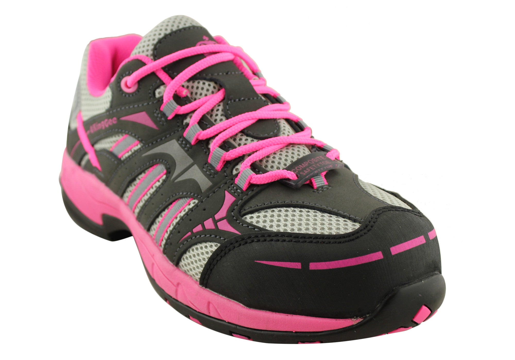 King Gee Women's Comp Tec G3 Composite Toe Safety Shoes - Lightweight Work Boots for Construction, Warehouse & Industrial Use