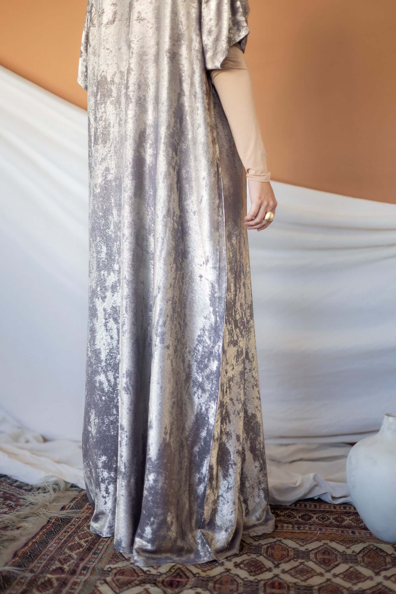 Metallic Gold Slip Dress for Women - Elegant & Shiny Layering Piece for Evening Parties & Special Occasions