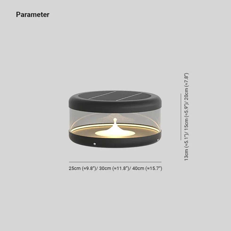Solar Powered Outdoor Pillar Lights - Waterproof Cylindrical LED Landscape Lighting for Garden, Pathway, Driveway, and Patio Decor