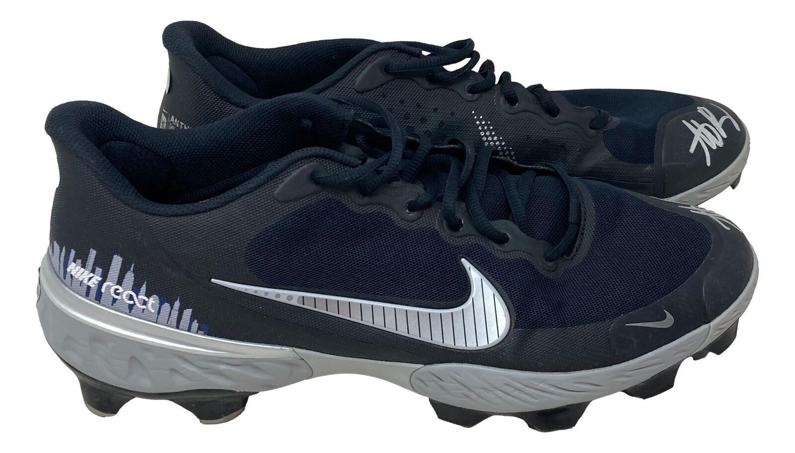 Anthony Rizzo Autographed 2023 Game Used Yankees Nike Cleats - Dual Signed Baseball Cleats for Collectors & Fans - Perfect for Memorabilia Displays & Yankees Fan Gifts