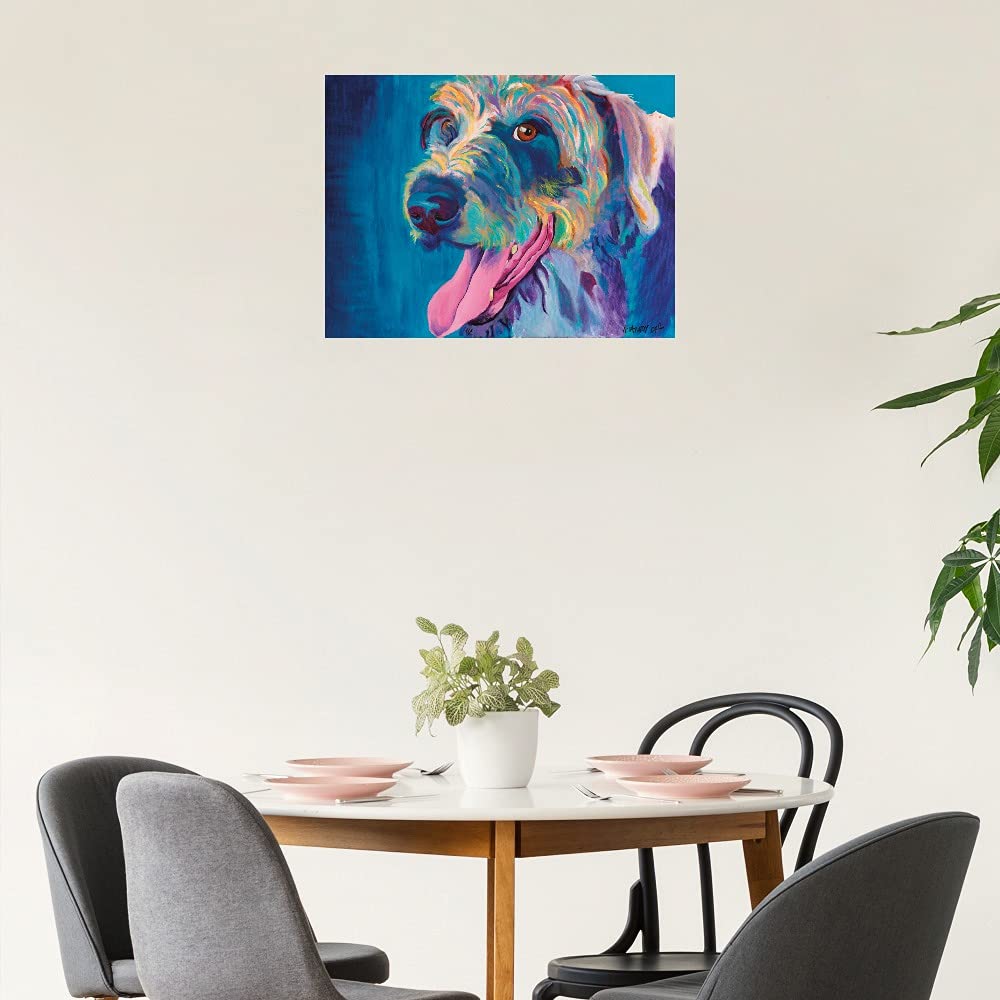 Lizzy Canvas Wall Art - Hand-Painted Fine Art Decor by DawgArt - 28x21 Inches - Ready to Hang - Perfect for Living Room, Bedroom, Office & More - Modern Home & Office Wall Decor