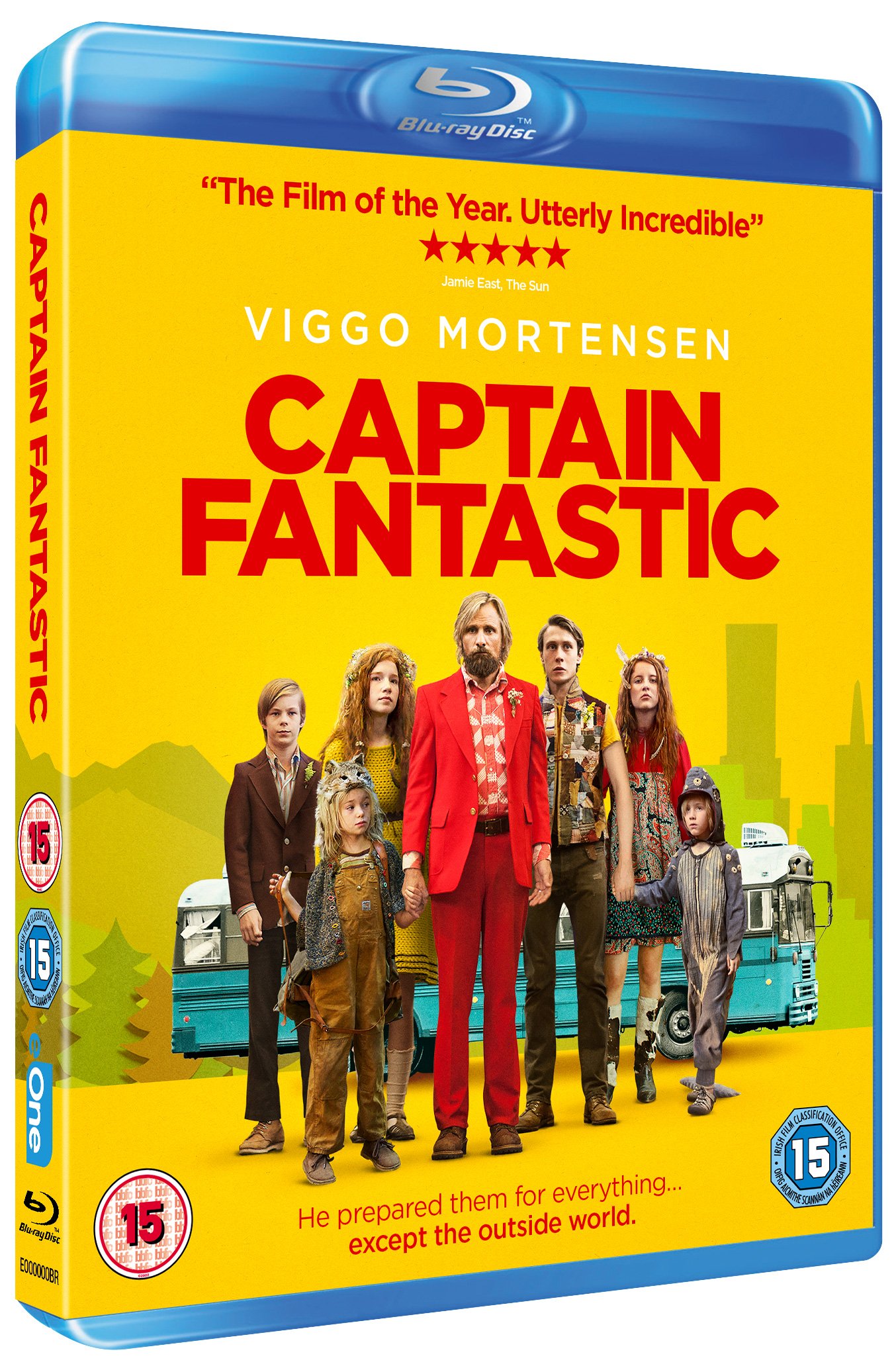 Captain Fantastic [Blu-ray] - Award-Winning Family Drama Movie | Starring Viggo Mortensen | Perfect for Movie Nights & Family Gatherings | English Subtitles Available