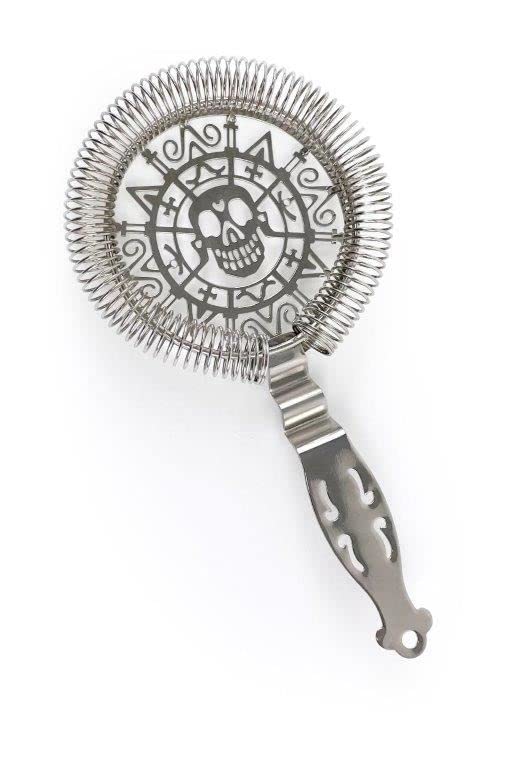 Beaumont TM 3976 Premium Stainless Steel Cocktail Strainer - Silver Barware for Mixing, Filtering & Serving Cocktails | Perfect for Home Bars, Bartenders & Professional Mixologists