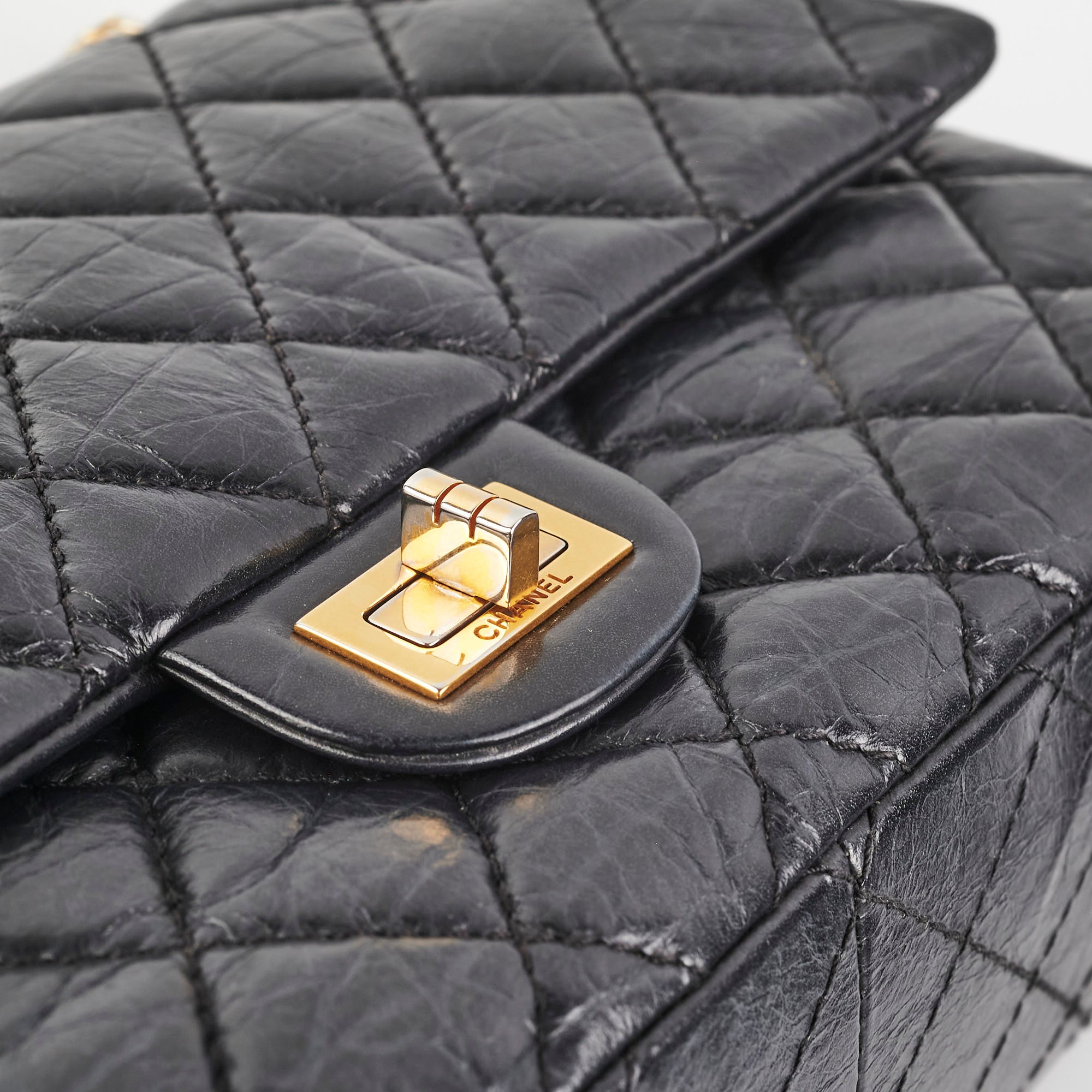 Chanel Medium Reissue 226 Black Leather Shoulder Bag - Luxury Designer Handbag for Women | Perfect for Work, Evening Events & Special Occasions