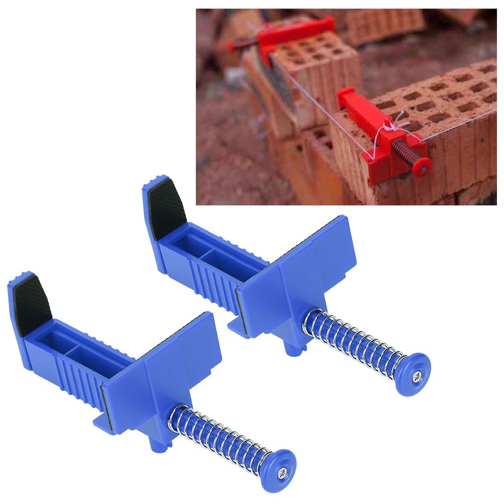 2PCS Brick Liner Clamps - Professional Bricklaying Tools for Leveling & Measuring | Masonry Wire Line Clips | Construction Engineering Accessories | Perfect for DIY Home Projects & Professional Bricklaying Work