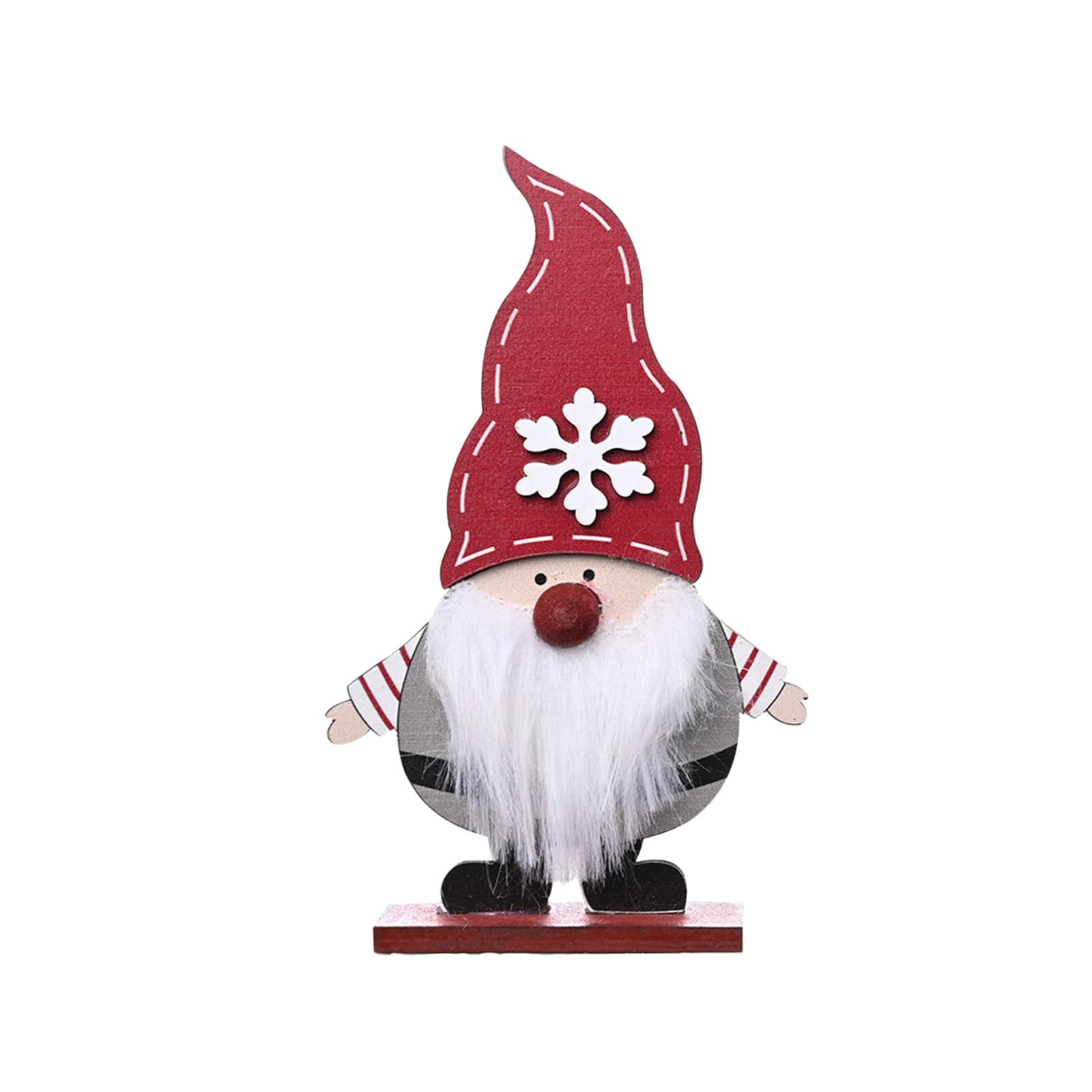 Vintage Wooden Christmas Ornaments for Men - Handcrafted Desktop Decor & Hanging Holiday Decoration Set | Perfect for Office, Home, and Christmas Tree Decorating