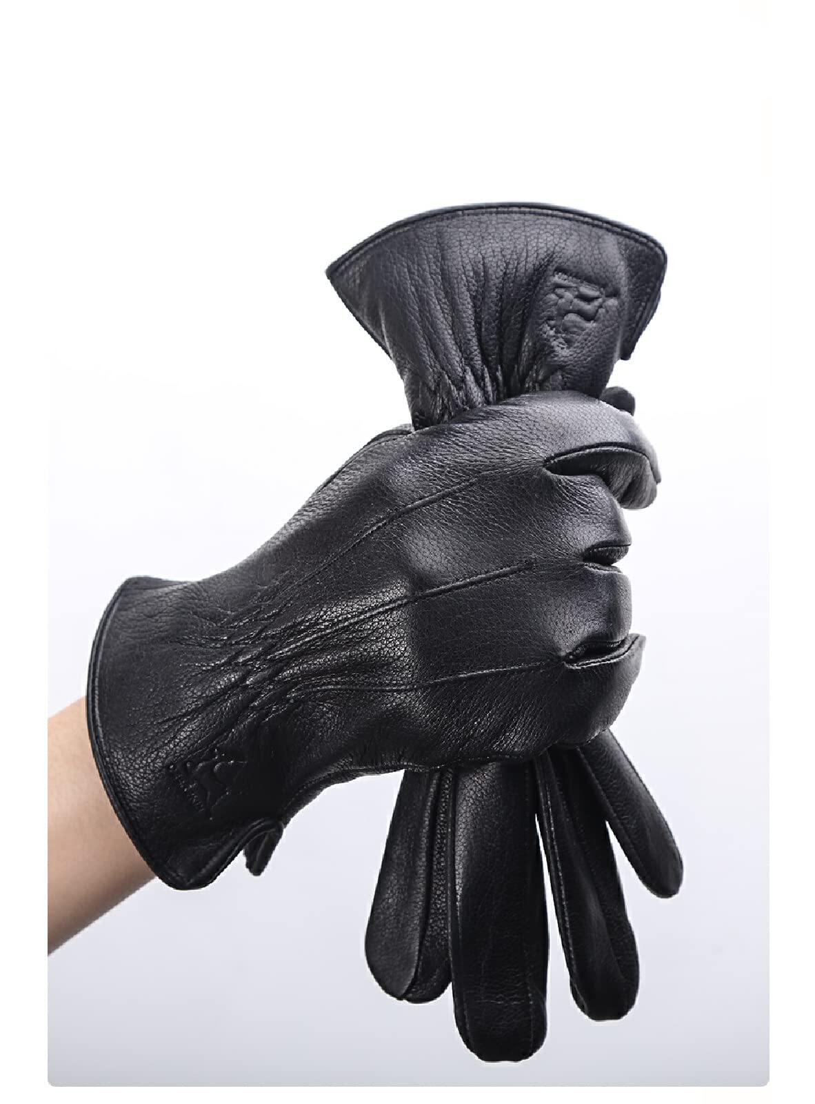 Men's Touch Screen Winter Gloves - Waterproof Leather Ski Gloves with Touchscreen Compatibility - Warm & Durable for Skiing, Snowboarding, Hiking & Outdoor Winter Activities - Perfect for Cold Weather Adventures & Daily Commute