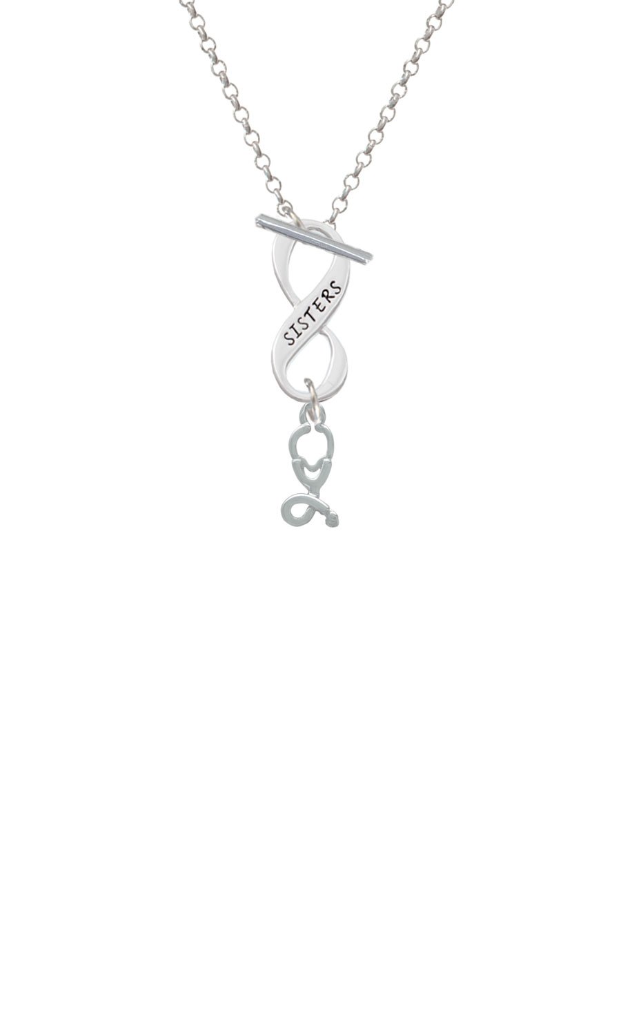 Silver Infinity Chain Necklace for Sisters - Gift for Nurses & Best Friends