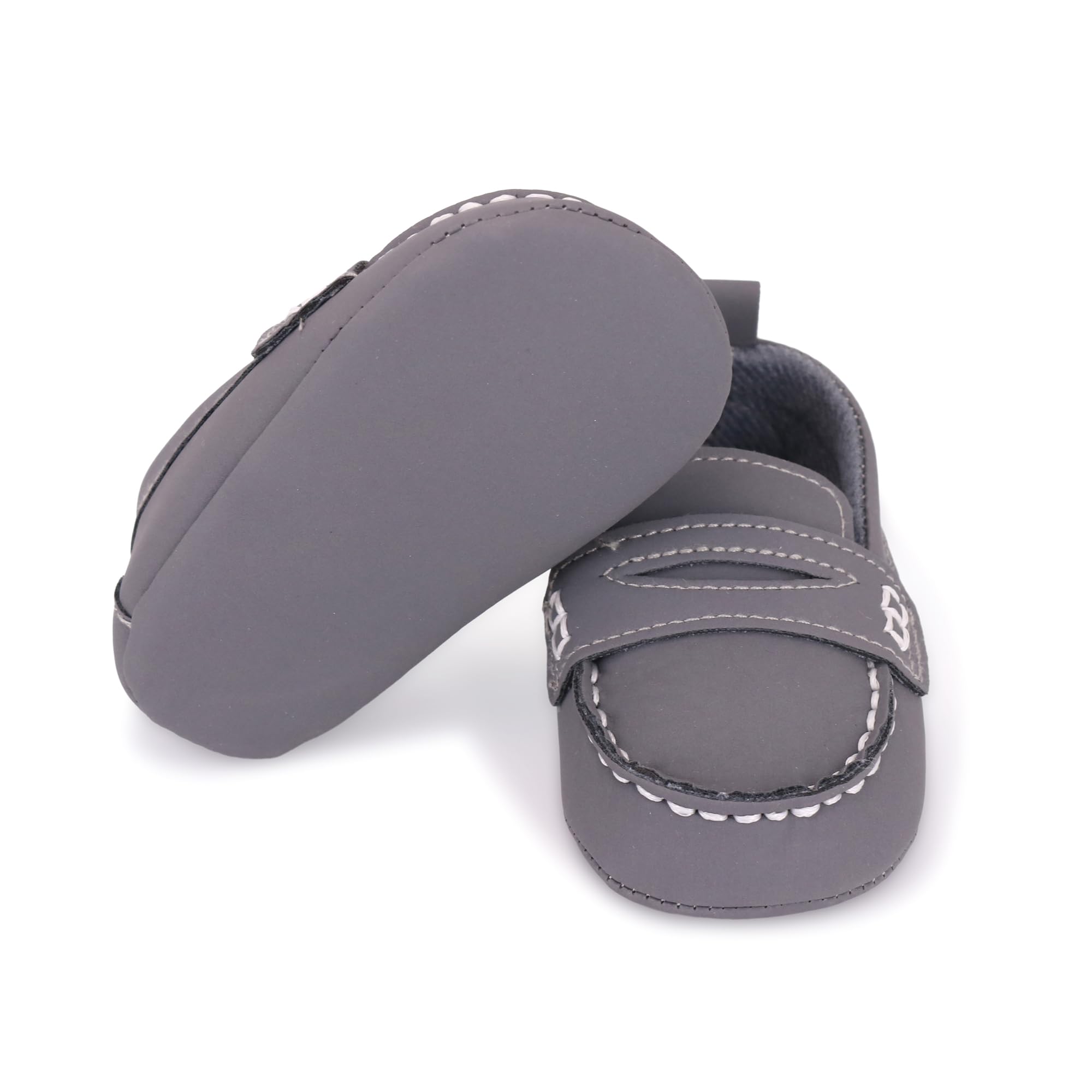 LONSOEN Baby Boys & Girls Penny Loafers - Soft Sole Toddler Moccasins Dress Shoes for Infants | First Walkers, Church, Wedding & Special Occasion Outfits